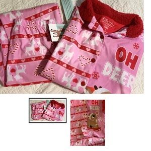 Girls 2 piece set pajamas size L (10-12)